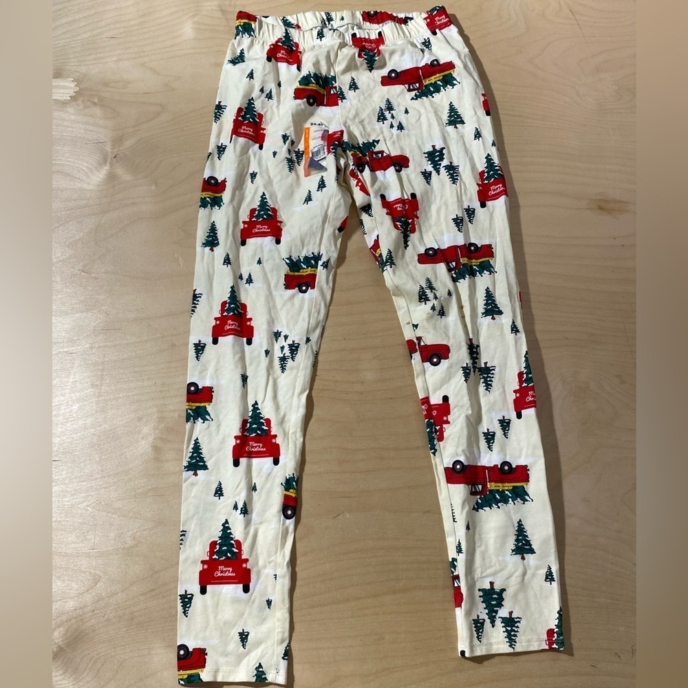 No Boundaries Red and Green Holiday Legging Medium (7-9) (NZ)
